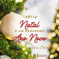 FELIZ NATAL E UM PRÓSPERO ANO NOVO.