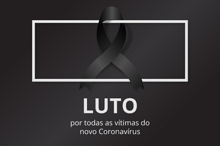 Luto pelas vítimas de COVID-19.