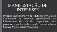 Manifestação de Interesse.