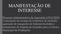 Manifestação de Interesse.