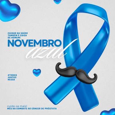 Novembro Azul – Mês de Combate ao câncer de próstata.